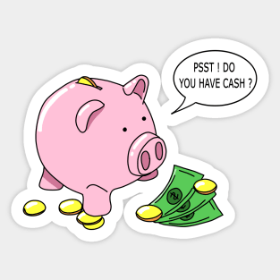 Cute piggy bank Sticker